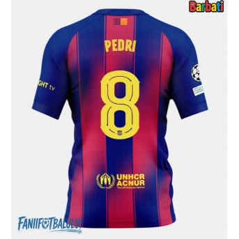 Barcelona Pedri Gonzalez #8 Tricou Fotbal Replică 2025-26 Barbati Acasa